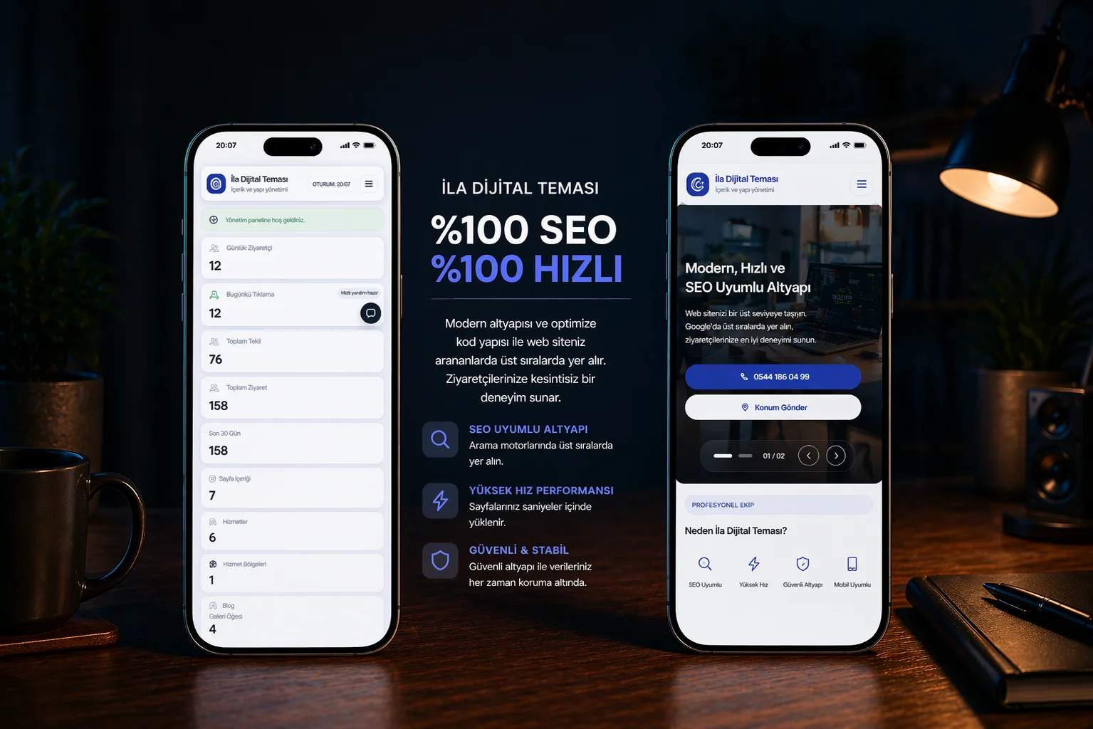 Oto Lastik / Mobil Lastikçi Sitesi masaüstü görüntüsü
