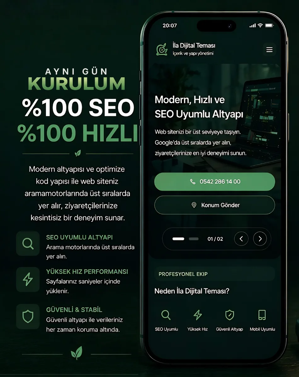 Oto Lastik / Mobil Lastikçi Sitesi - Teması Aynı Gün Kurulan